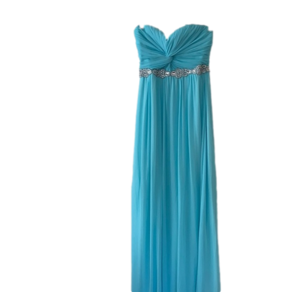 City Triangles Formal Prom Dress Aqua